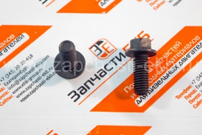 3902460 Болт M10 X 1.50 X 25 крепления трубки слива масла с турбины, скобы распредвала, усилителя блока цилиндров, распорки трубки маслоприемной, шкива вентилятора, насоса ГУР,  кронштейна ТННД SCREW HEX FLANGE HEAD CAP Cummins ISB, ISF, QSB Взаимозаменяе